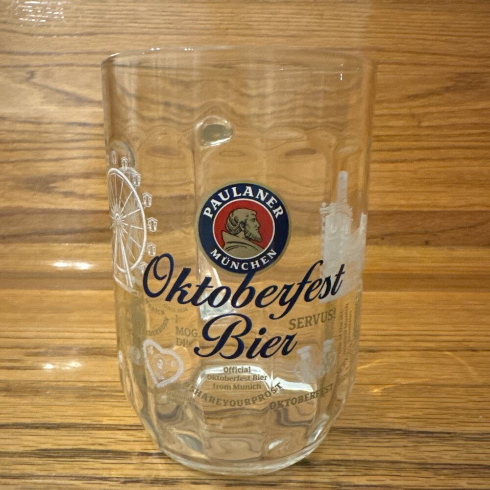 Paulaner Munchen Oktoberfest Bier Beer Stein Mug 0.5L Bar Collectible